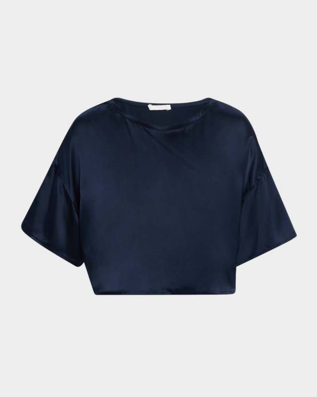 Daria Relaxed Open Crewneck Tee